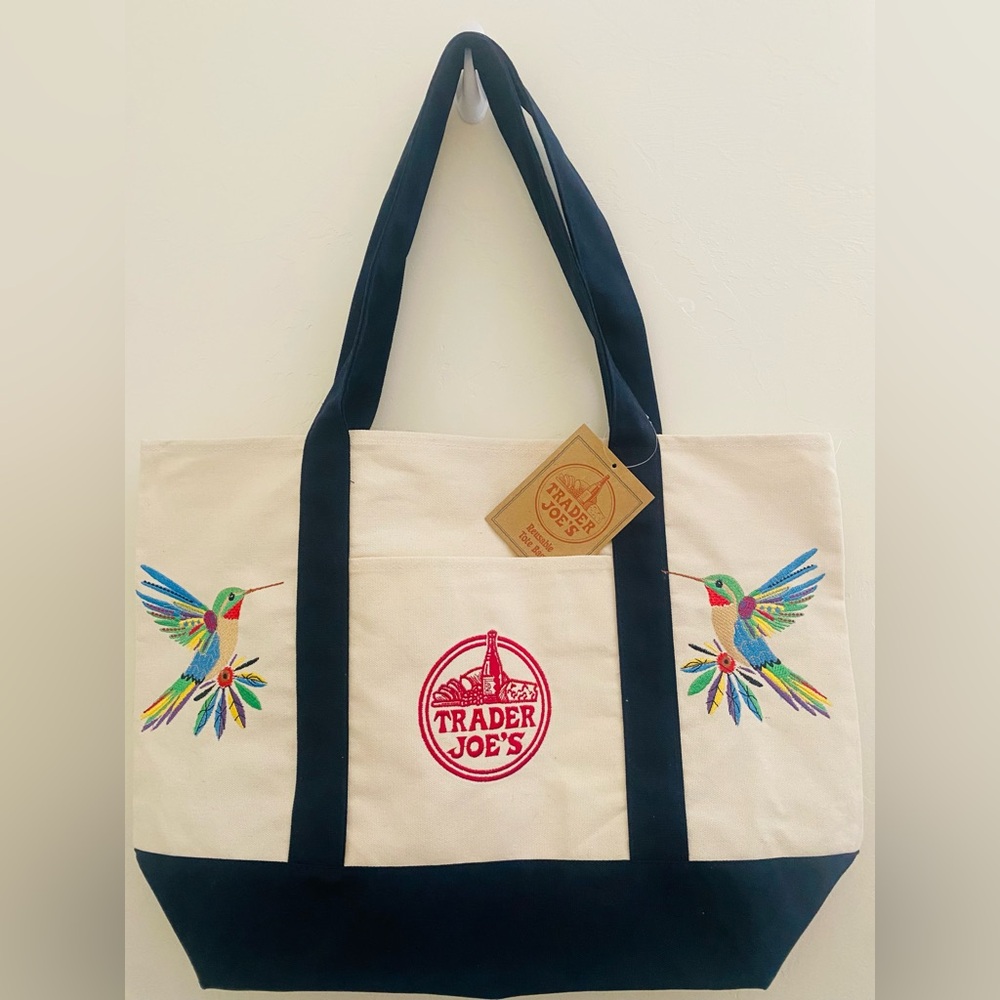 Trader Joe's Reusable Canvas Tote Bag - Picture 3 of 6